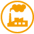 Grafika przedstawiająca obiekty produkcyjne i przemysłowe