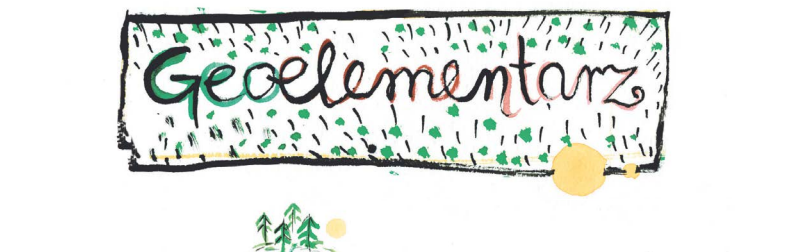 Ilustracja przedstawia okładkę "Geoelementarza".