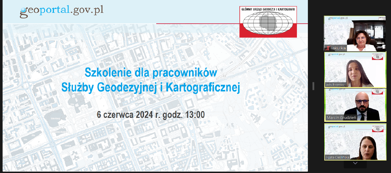 Szkolenie dla Służby Geodezyjnej i Kartograficznej