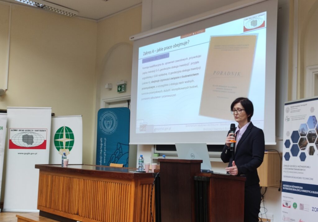 Zdjęcie z seminarium naukowo-technicznego pt. "Geodezja Inżynieryjna w Procesie Realizacji Inwestycji Budowlanej" z 21.05.2025 r.