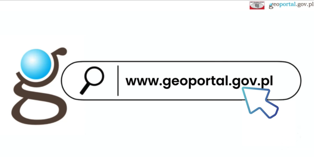 2. zrzut ekranu przedstawia kadr z filmu z napisem www.geoportal.gov.pl