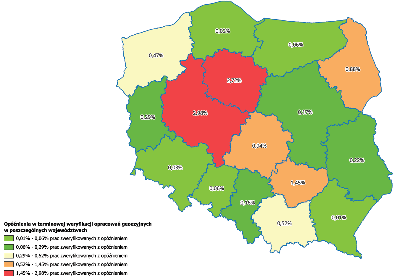 Terminy weryfikacji opracowań geodezyjnych i kartograficznych w III kwartale 2025 r.