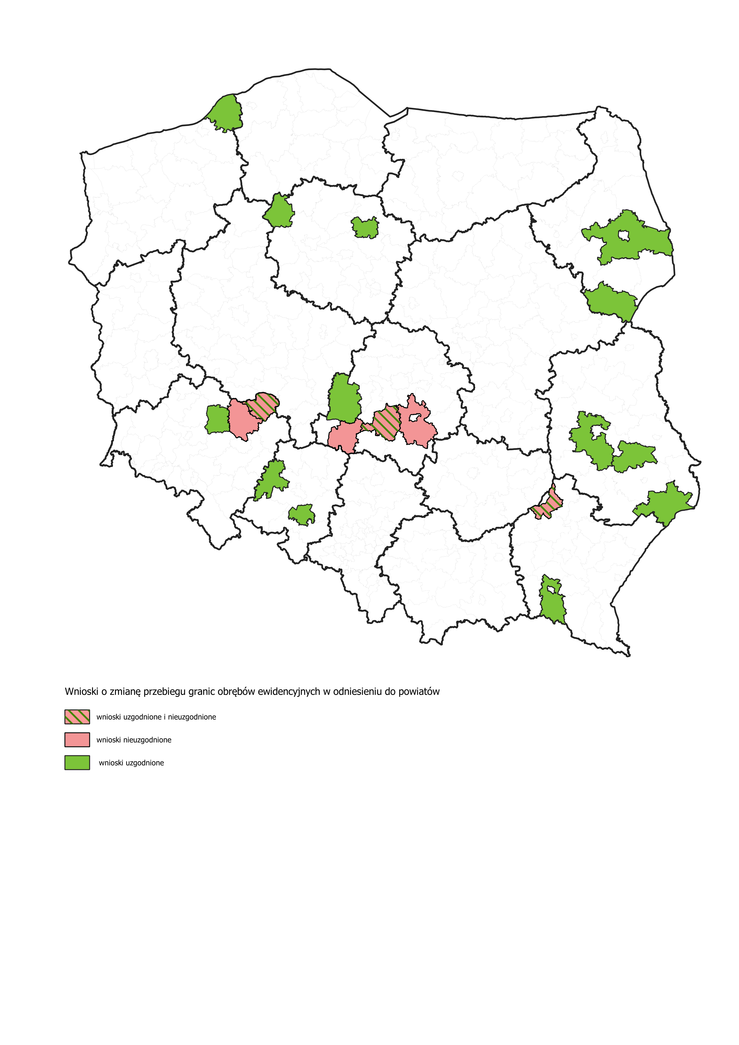 Uzgodnienia zmiany przebiegu granic obrębów ewidencyjnych – podsumowanie III kwartału