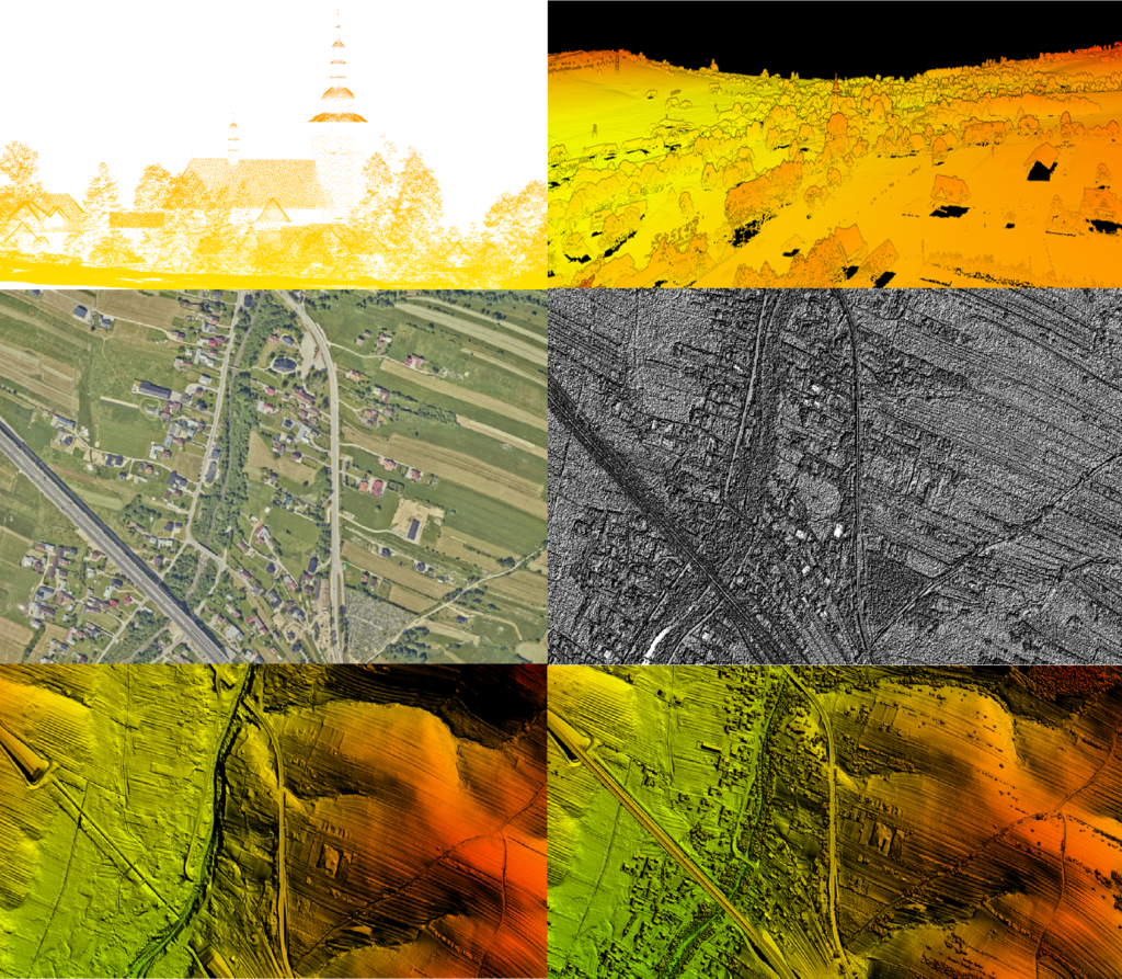 Ilustracja przedstawia dane fotogrametryczne