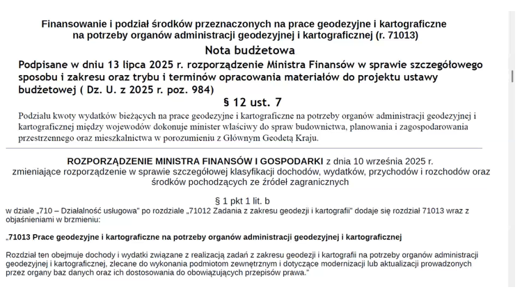 Spotkanie GGK z Wojewódzkimi Inspektorami Nadzoru Geodezyjnego i Kartograficznego dotyczące podziału dotacji na zadania zlecone z zakresu geodezji i kartografii