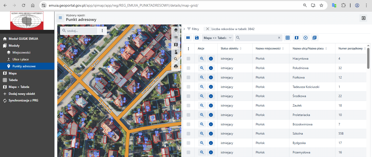 Informacja o planowanej aktualizacji usług EMUiA (WMS i WFS) dla gmin korzystających z Aplikacji EMUiA – GUGiK