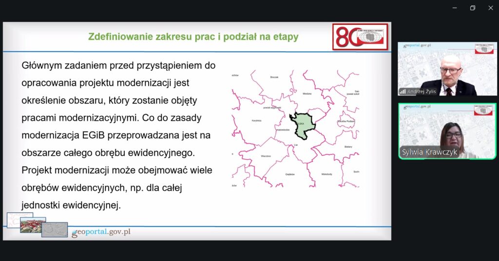 3. ilustracja przedstawia zrzut ekranu z panelem szkoleniowym dotyczącym zakresu prac.