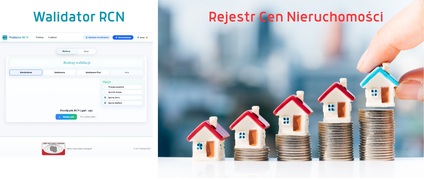 Nowy walidator plików GML dla danych RCN – dostępny online i jako aplikacja desktopowa