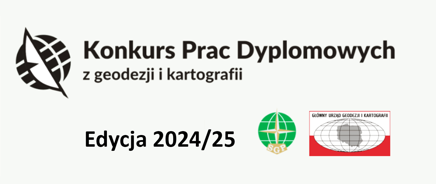 Rozstrzygnięto „Konkurs na najlepszą pracę dyplomową z zakresu geodezji i kartografii, 2024/25”