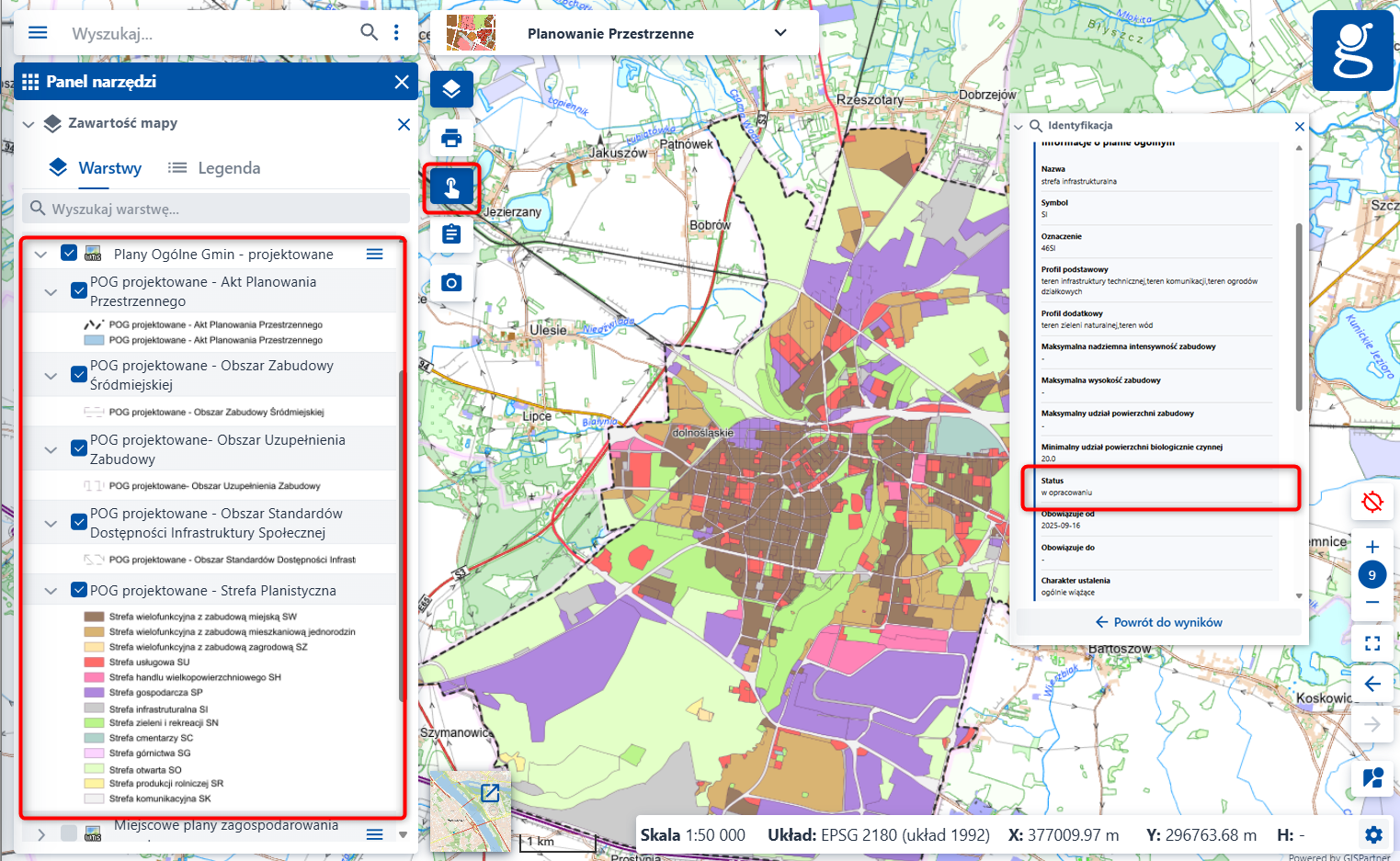 Projektowane plany ogólne gmin (POG) w serwisie www.geoportal.gov.pl