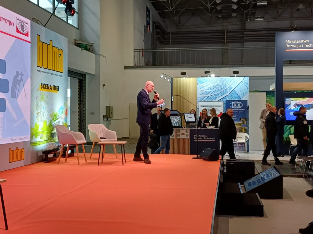 GGK Andrzej Żylis podczas prezentacji na Targach BUDMA