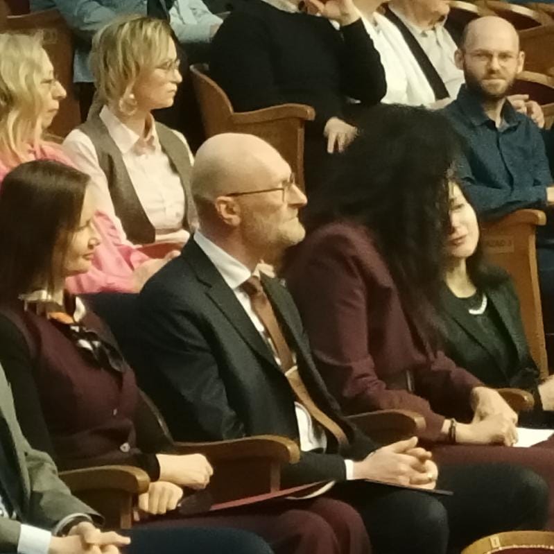 Główny Geodeta Kraju Andrzej Żylis podczas uroczystych obchodów 80-lecia SGP Wrocław