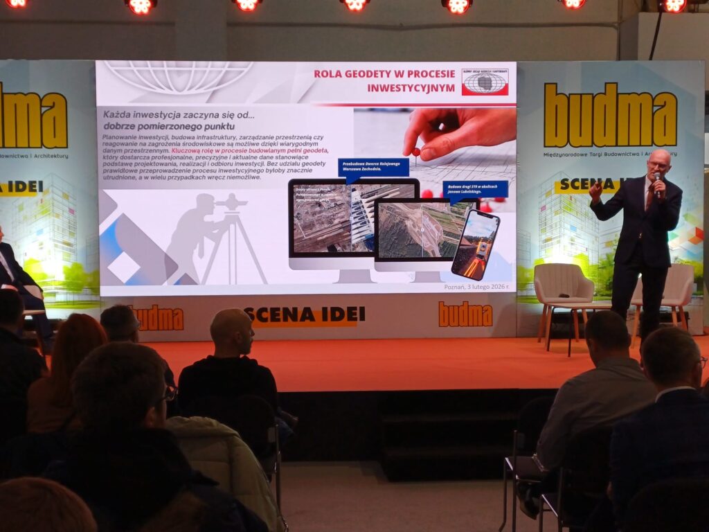 GGK Andrzej Żylis podczas prezentacji na Targach BUDMA