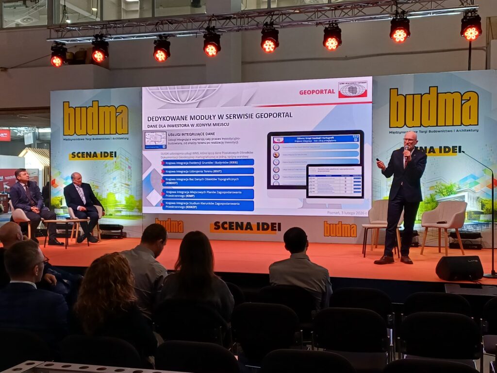 GGK Andrzej Żylis podczas prezentacji na Targach BUDMA