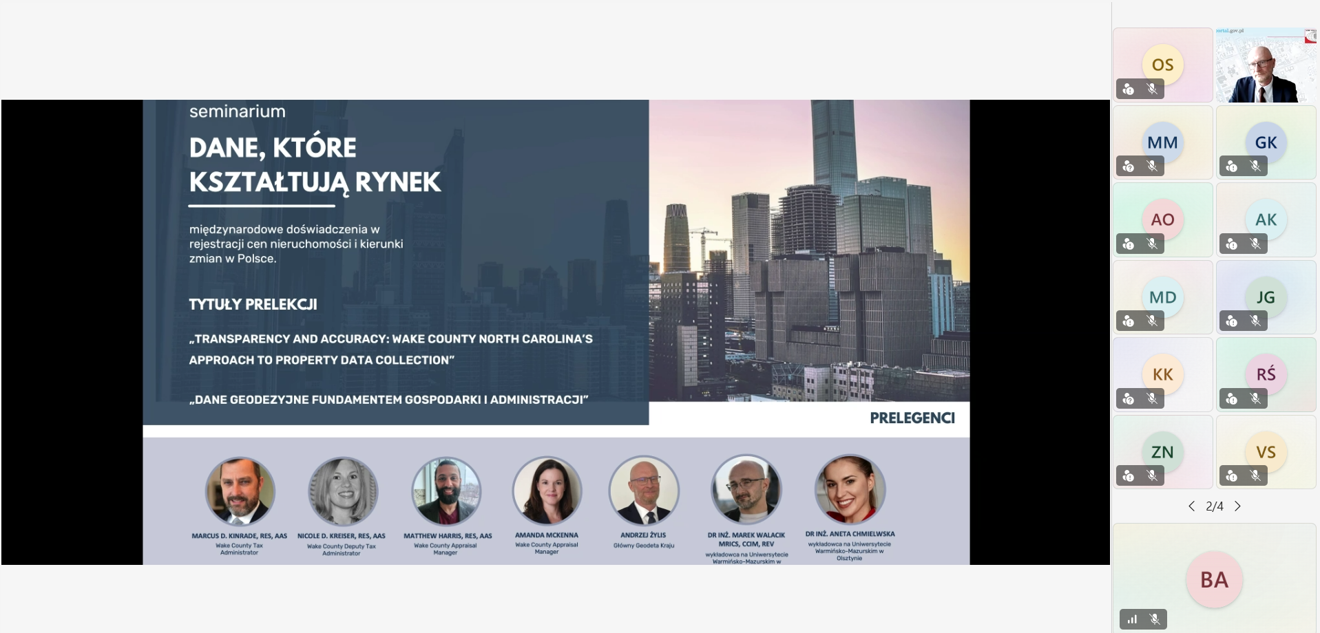 GGK i ZGGK na międzynarodowym seminarium „Dane, które kształtują rynek”