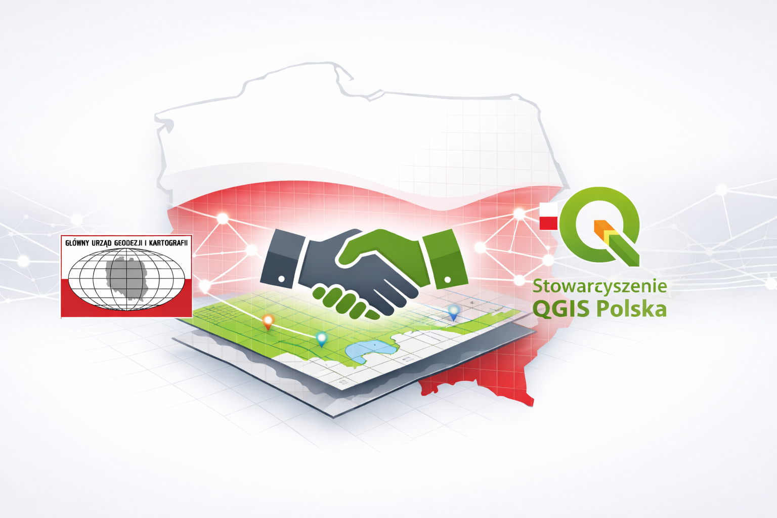 Porozumienie pomiędzy Głównym Geodetą Kraju a Stowarzyszeniem QGIS