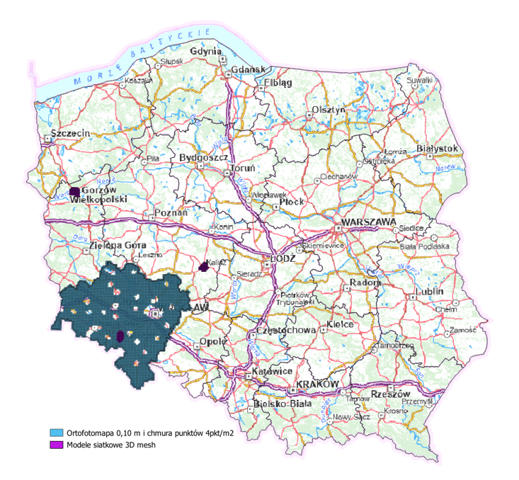 Ilustracja przedstawia zakres prac objętych umowami.