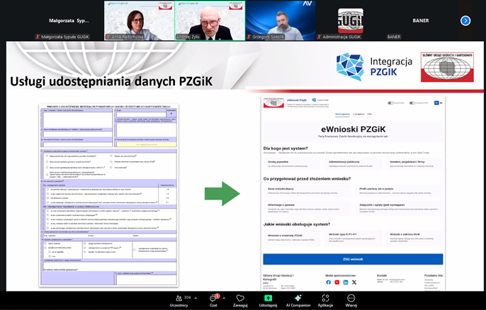 zrzut z prezentacji oraz galeria uczestników spotkania
