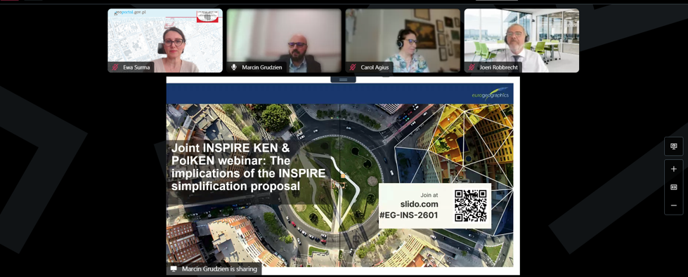 Webinar „Konsekwencje propozycji uproszczenia dyrektywy INSPIRE”