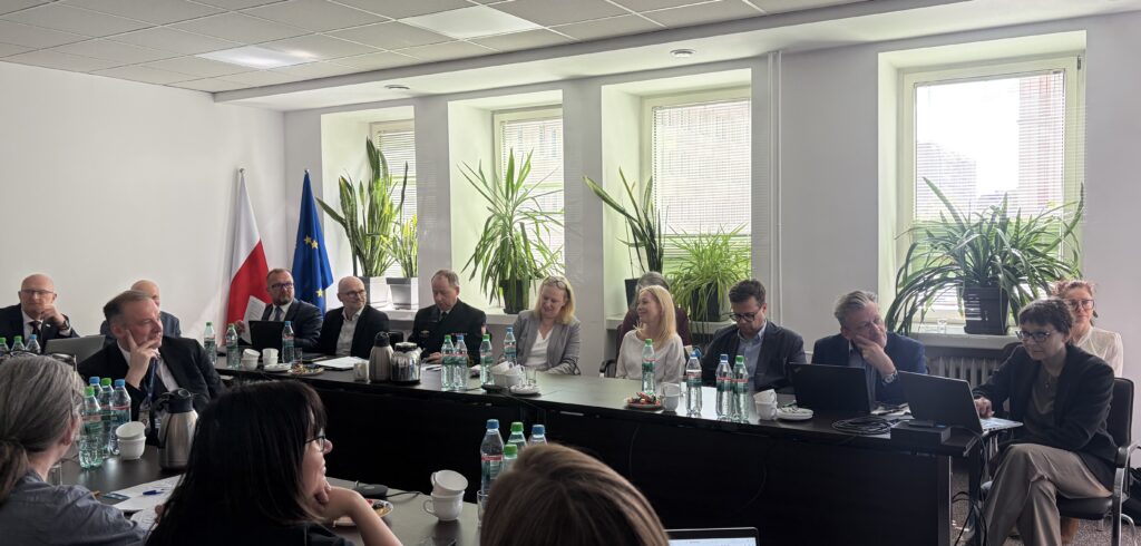 Przedstawiciele Rady Infrastruktury Informacji Przestrzennej podczas posiedzenia.