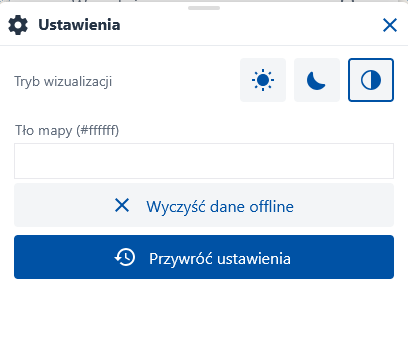 Zrzut ekranu przedstawiający widok okna Ustawienia