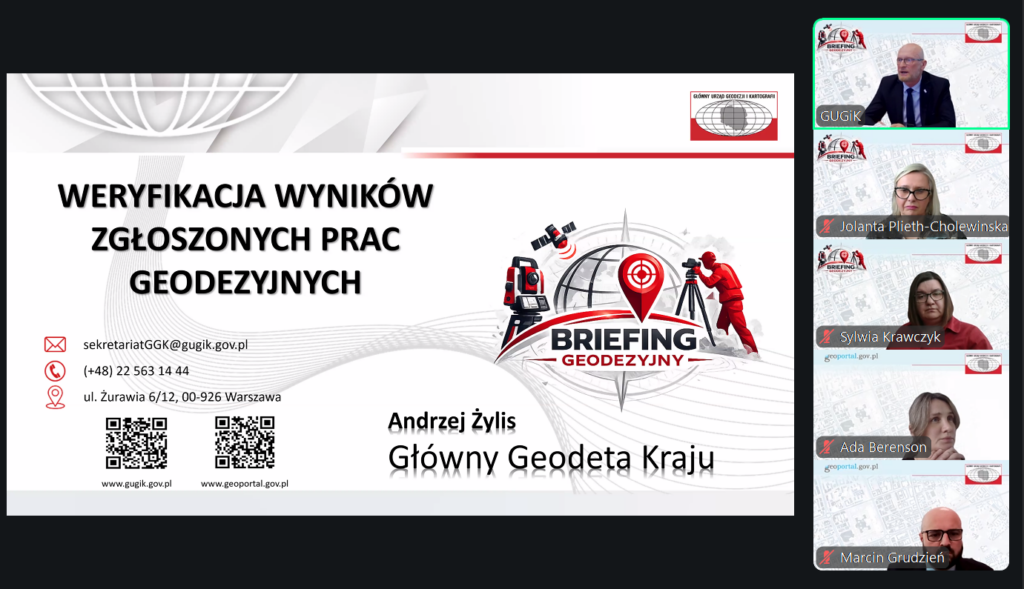 Zrzut ekranu z briefingu