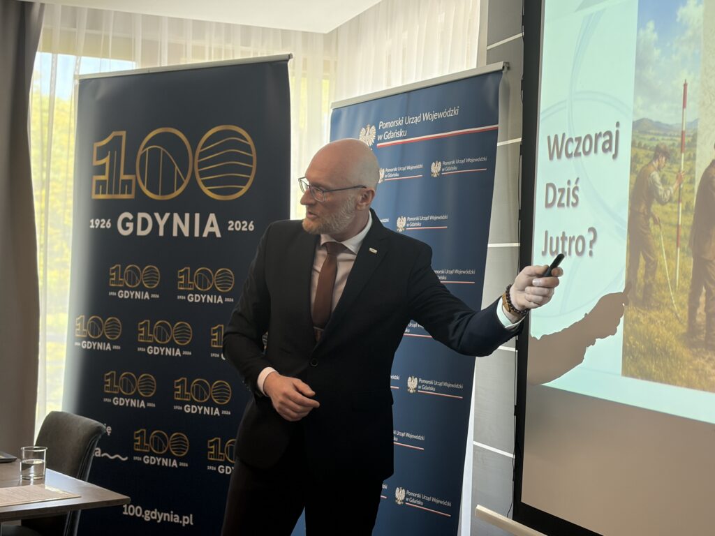 GGK Andrzej Żylis podczas prezentacji na naradzie