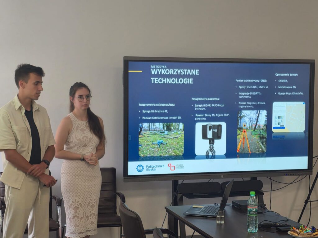 Studenci Politechniki Śląskiej prezentują wyniki prac badawczych i projektowych realizowanych w ramach kierunku Geodezja i Kartografia