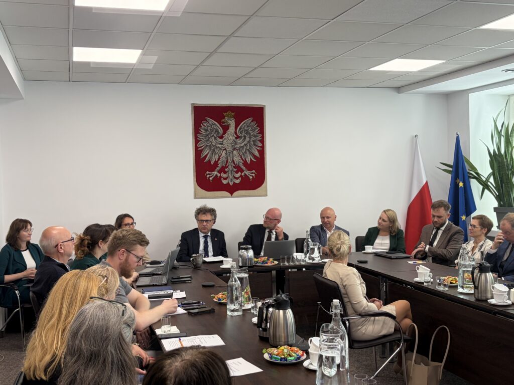 członkowie Rady Infrastruktury Informacji Przestrzennej podczas posiedzenia 08.07.2026 r.