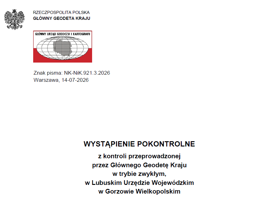 Zakończona kontrola w Lubuskim Urzędzie Wojewódzkim w Gorzowie Wielkopolskim