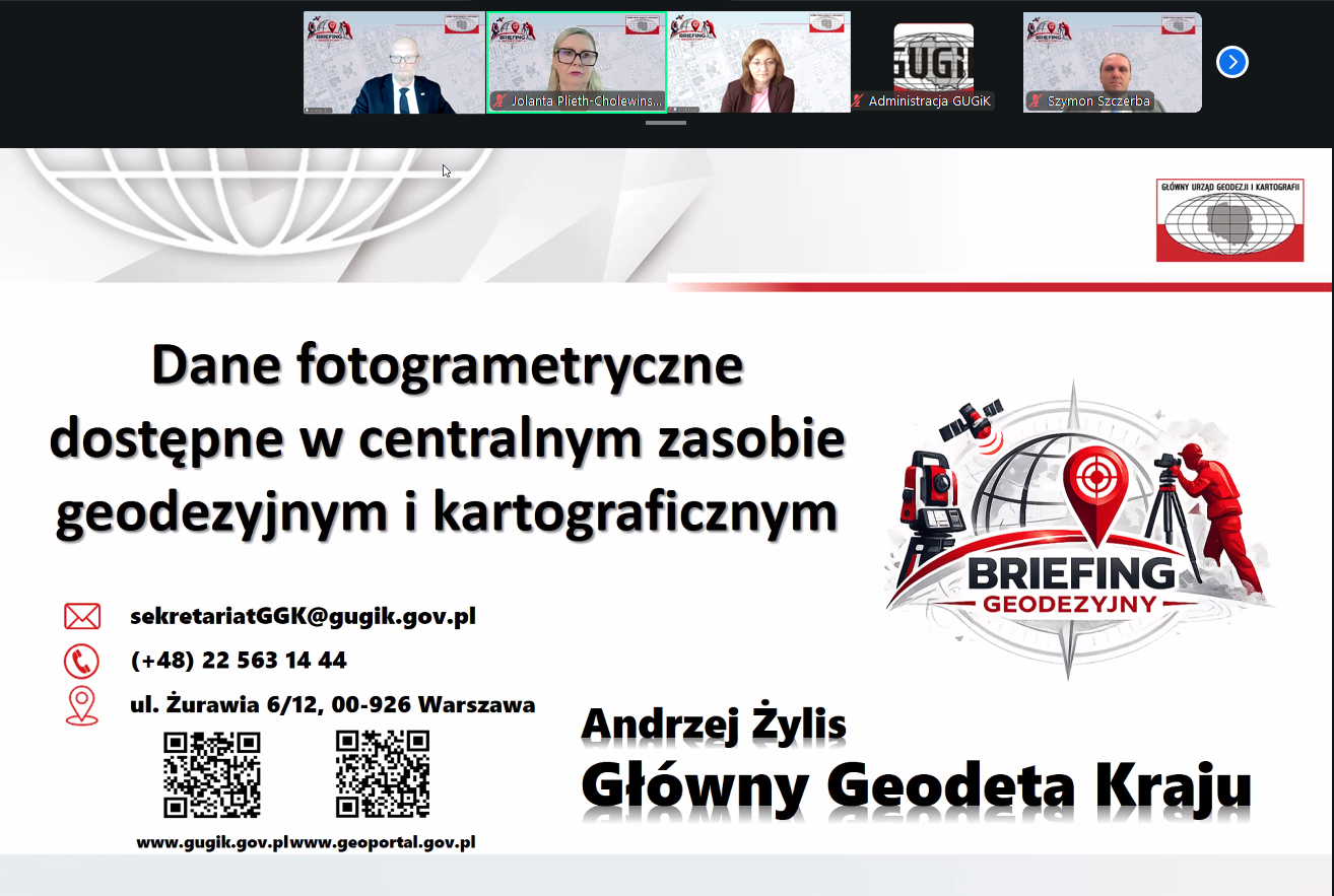 O danych fotogrametrycznych na VIII Briefingu GGK