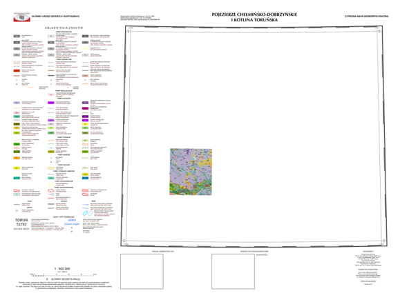 Rysunek 37. Mapa geomorfologiczna w skali 1:500 000