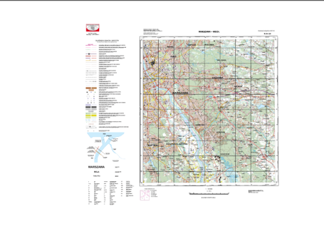 Rysunek 52a, 52b, 52c, 52d. Wizualizacja kartograficzna BDOT10k odpowiednio dla skal: 1:10 000, 1:25 000, 1:50 000, 1:100 000