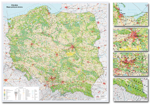 mapa pokrycia terenu Polski
