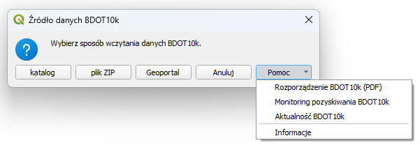 Wtyczka QGIS do wizualizacji kartograficznej danych BDOT10k
