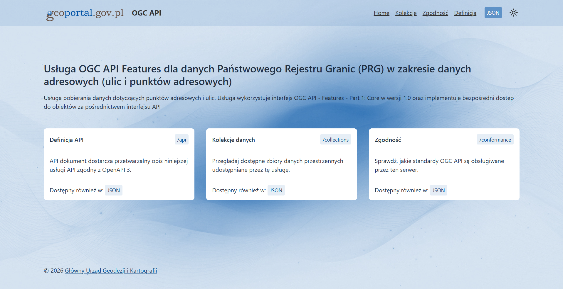 Nowe usługi OGC API Features dla danych PRG i PRNG