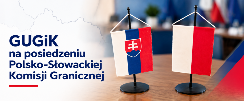 Flagi Polski i Słowacji – współpraca polsko-słowacka w ramach Komisji Granicznej.