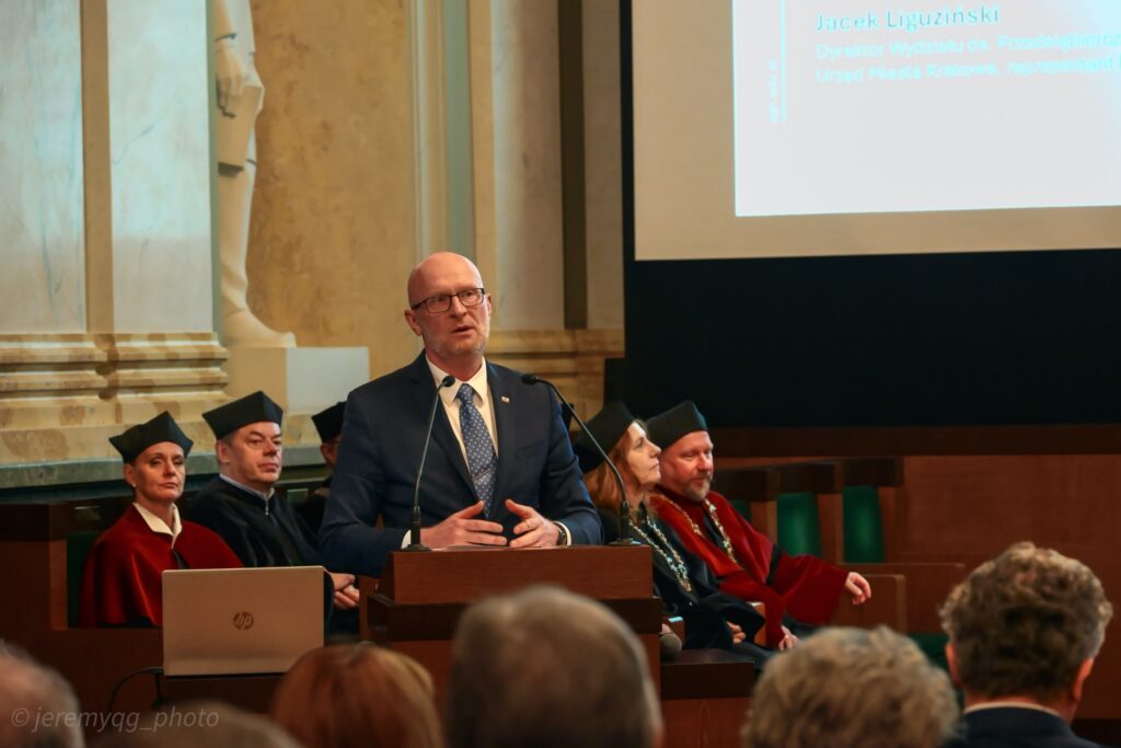 GGK Andrzej Żylis na uroczystości 75-lecia WGGiIS AGH