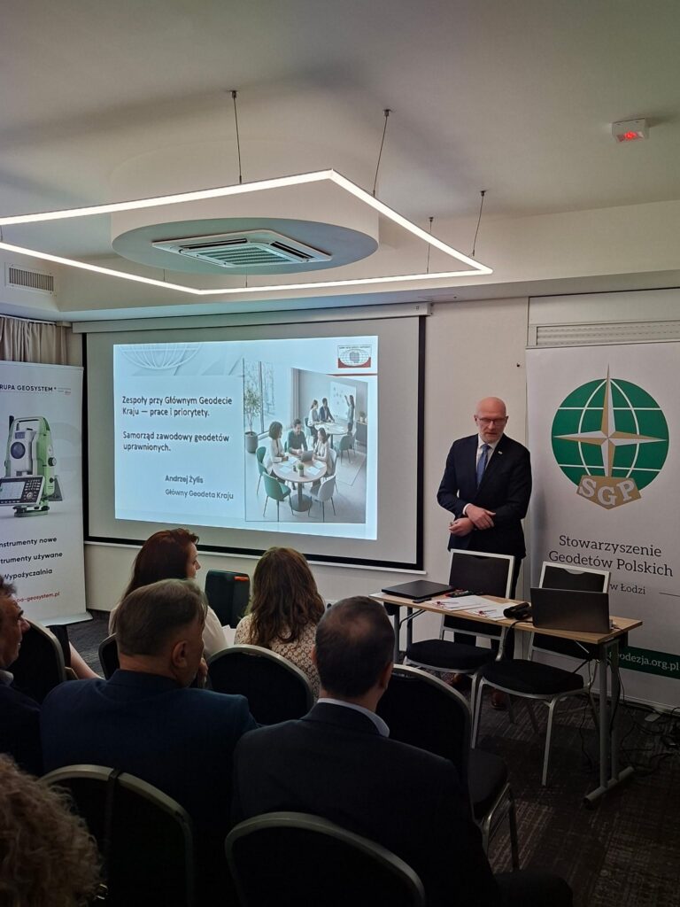 GGK Andrzej Żylis podczas prezentacji na seminarium w Uniejowie